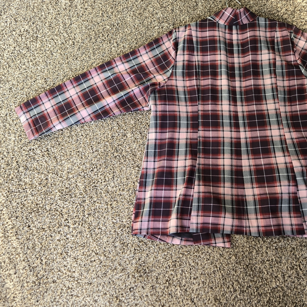 Torrid Plaid Blazer in Pink and Black - Picture 14 of 15